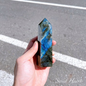 Sweet Heart 田芯開運精選 ?極美 拉長石 拉長石柱 月光柱 拉長石藍光 拉長石綠光 舒緩療癒 激發潛能