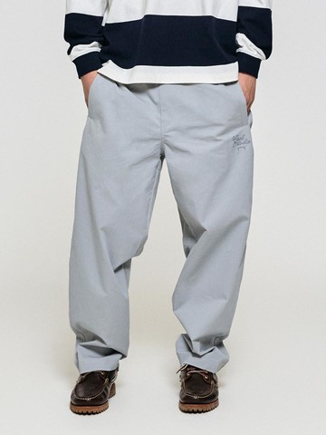 SCRIPT CHINO PANTS [LIGHT GREY]