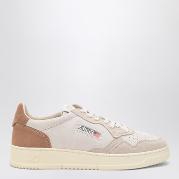 Medalist trainer in Sand/Cigar leather and suede