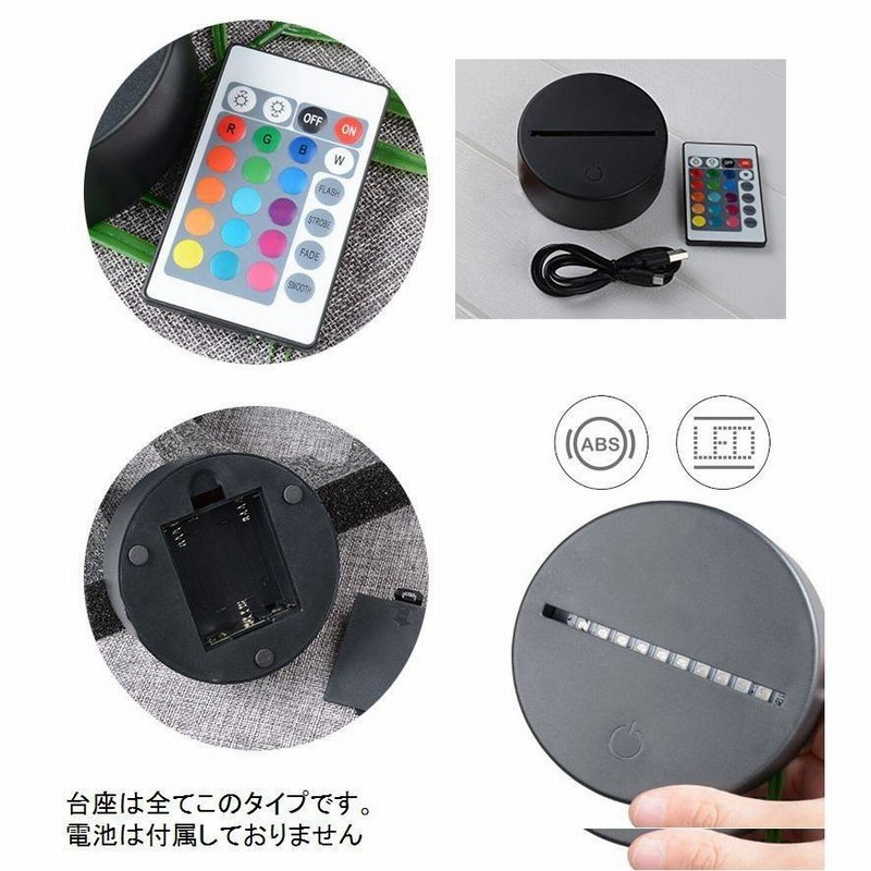 Amazon.co.jp: Gawell 3DイリュージョンナイトライトUSB LED