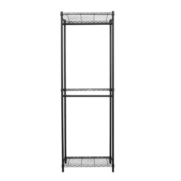 【dayneeds】輕型 70x45x210公分 三層烤漆雙桿衣櫥黑色