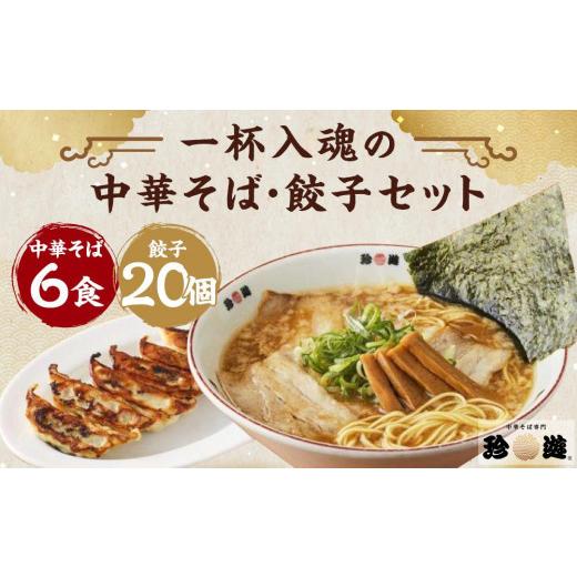 ふるさと納税 京都府 京都市 老舗京都「珍遊」一杯入魂の中華そば6食＋餃子（20個入）セット