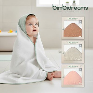 奇哥 【bimbidreams】純棉連帽圍裙式寶寶浴巾禮盒 100x100cm(寶寶新生兒禮 滿月禮 彌月禮 嬰兒禮盒)
