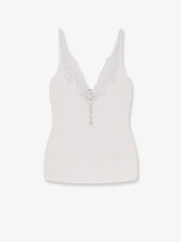 Viscose top with lace inserts - SELF PORTRAIT - gender_Woman