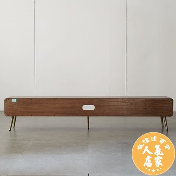 電視櫃 全實木2.2米電視櫃 現代簡約環保客廳1.5米小戶型儲物櫃輕奢家具