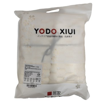 YODO XIUI 雲朵絨浴巾 140 x 75cm 米白色 柔軟親膚  1條