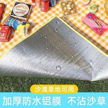 🌸好貨優選🌸加厚彩膜野外露營墊戶外野炊墊野餐地墊草坪墊子鋪地宿舍防潮牀墊