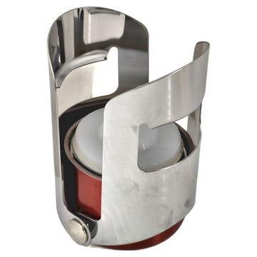 KAI 貝印 KITCHEN 酒紅香檳酒塞 ABS塑膠本體 不鏽鋼側翼 矽膠塞部  酒紅色  1個