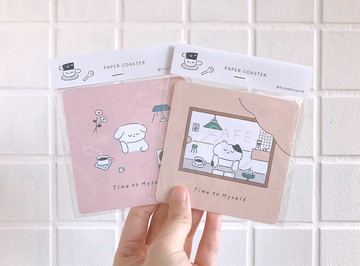 Time to myself / 杯墊明信片