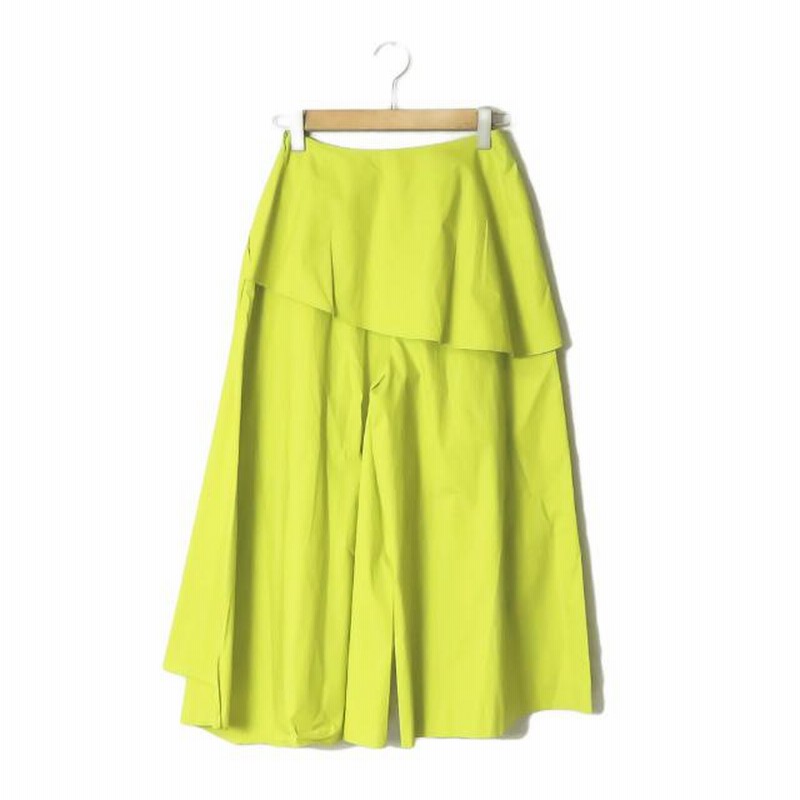 ENFOLDエンフォルド 19AW レイヤードワイドパンツ ストレッチ 38