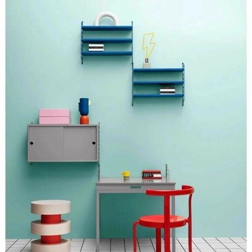 公司貨 附發票 免運 北歐置物架墻上彩色壁掛架收納架展示架簡約創意裝飾架浴室置物架