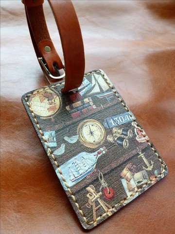 植鞣革行李吊牌/免費打英文名