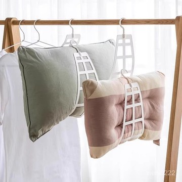 枕頭晾曬網 家用 陽臺 防風 枕頭 晾曬網 玩具 晾曬架 網狀 掛式 晾衣架 曬衣架 神器專用架子 防吹落晾曬神器