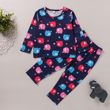 春秋禮盒裝滌綸中小童男童女童家居服外出服套裝跨境瘋狂促銷