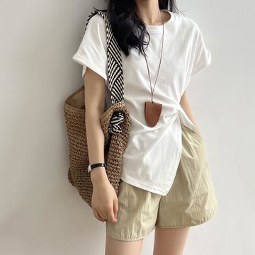 【nata】純棉壓褶收腰上衣（共三色）M-L