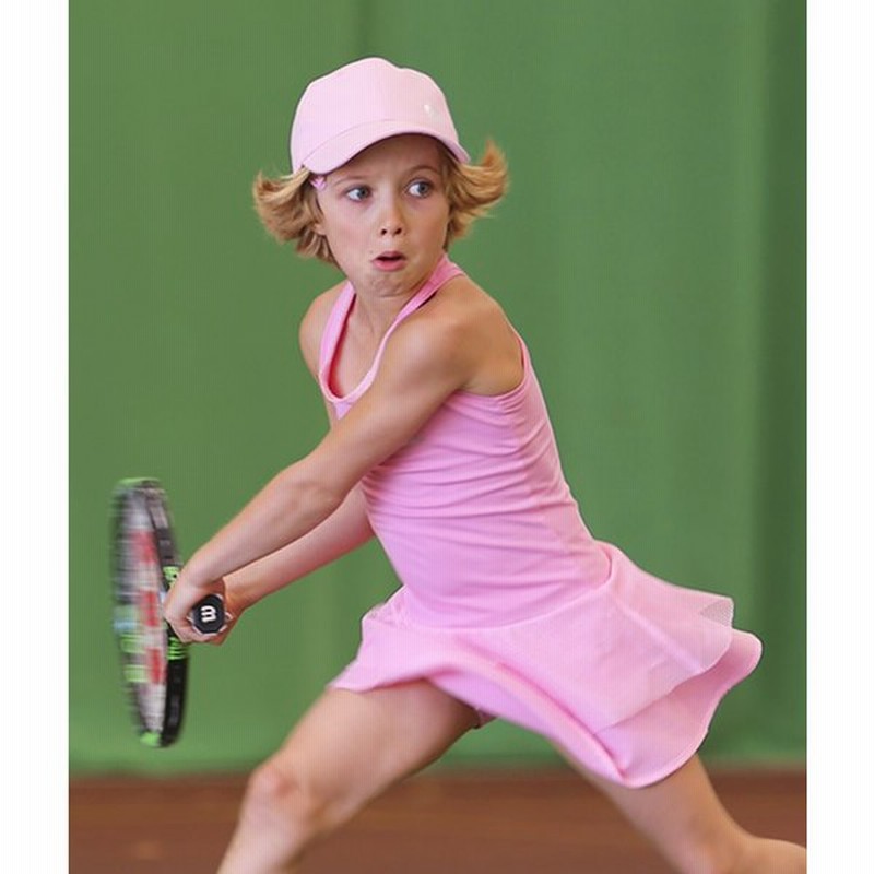 テニスウェア ジュニア 女の子用 2点セット ワンピース アンダースコート Girls Tennis Dress Racerback Candy Pink 通販 Lineポイント最大0 5 Get Lineショッピング
