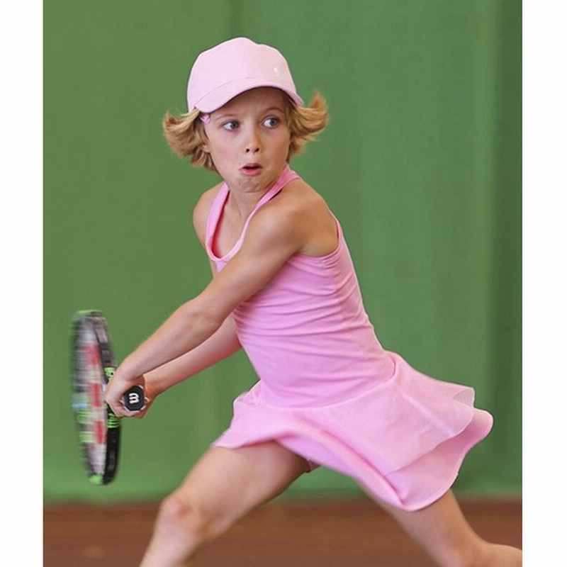 テニスウェア ジュニア 女の子用 2点セット ワンピース アンダースコート Girls Tennis Dress Racerback Candy Pink 通販 Lineポイント最大0 5 Get Lineショッピング