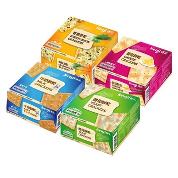 【蝦皮直營】Kenji健司 牛奶餅乾21入/酵母餅乾21入/香蔥餅乾28入/起司餅乾18入