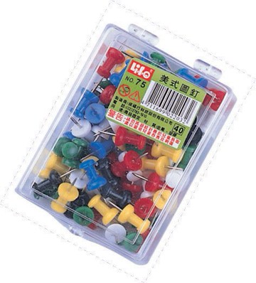 徠福 美式圖釘 75入/盒 NO.75【APP滿額下單10%點數(單一帳號最高5000點)】1/31止