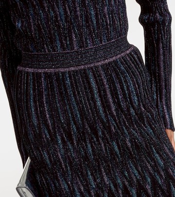 Missoni Pleated lamé midi skirt