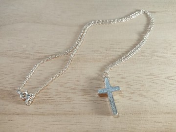 ALittletrip 手作純銀樹紋十字架項鍊 necklace 925 silver