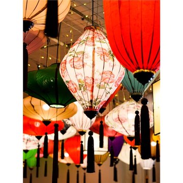 春節新年古風燈籠室內室外古鎮街道場景布置國風吊頂掛飾中式宮燈