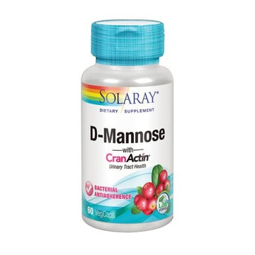 D-Mannose with CranActin 60 Veg Caps by Solaray