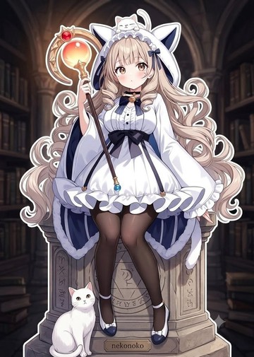 貓之子 2026 Halloweencosplay 白貓與魔法的約定