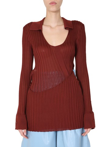 bottega veneta ribbed sweater