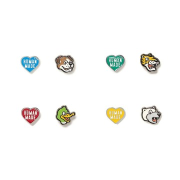 AirRoom 2026SS HUMAN MADE PINS SET 鬥牛犬 鴨子 北極熊 老虎 兩入 愛心 動物 別針