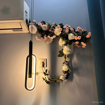 🔥臺灣出貨🔥玫瑰花包空調墻麵玫瑰花藤蔓花朵仿真花假花布花客廳臥室裝飾管道 仿真 玫瑰花 裝飾 假花裝飾 假藤蔓 假玫瑰花