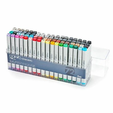 精品文具推薦 COPIC classic 經典 72B 第一代 set B 方桿麥克筆 72色/ 盒裝 (原廠公司貨)