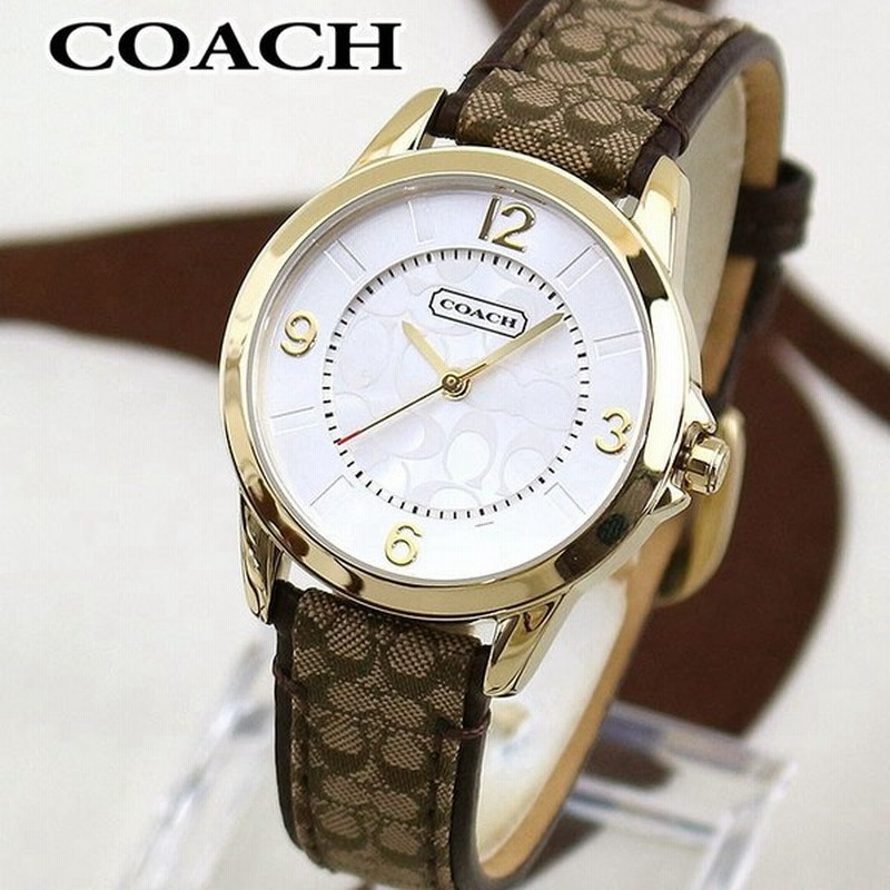 高評価のクリスマスプレゼント 新品 Coach 腕時計 コーチ レディース 革ベルト 腕時計 Reachahand Org