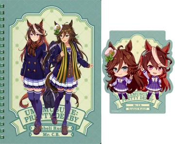 Symbolldorf&Mr.CIBA 5附原創貼紙環形筆記本711統一超商×賽馬娘Pretty Derby 2周年活動