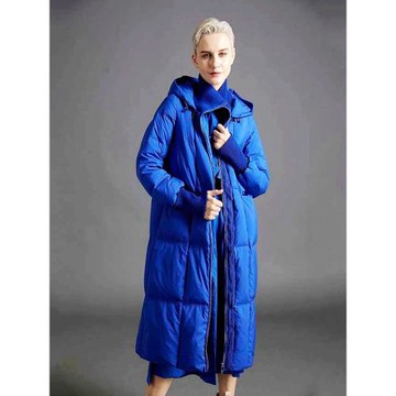 （專柜）MODOGAGA摩多伽格冬新收腰連帽時尚長羽絨服女加厚21713