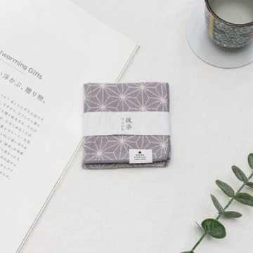 今治拔染三重紗方巾-麻葉