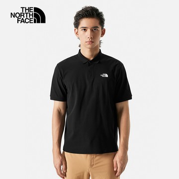 【The North Face】男 吸濕排汗防曬短袖POLO衫-NF0A87W2JK3