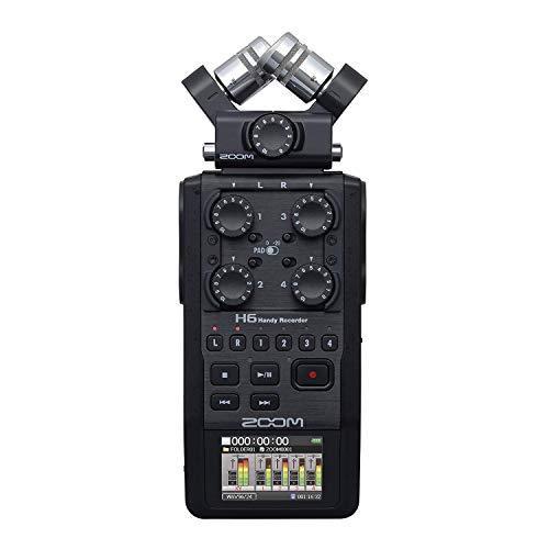 Zoom H6 6-Track Handy Recorder (Black, 2020 Model) w Zoom Windscreen and Sa 並行輸入品