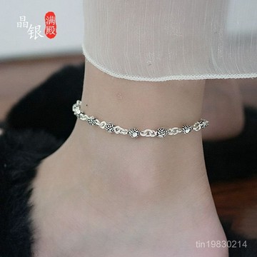 香港正品🔥限時下殺🔥 S925純銀腳錬 玫瑰錬 純銀腳錬 腳錬 脚環 女生腳錬 女腳錬 腳錬女 女生脚環 女脚環 脚環女