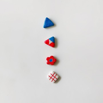 小幾何系列_多色組合款 - 手作/手繪耳環
