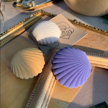 ins復古風宮廷風少女心貝殼耳釘項鏈首飾收納盒絲絨禮品盒送朋友-貼心家居