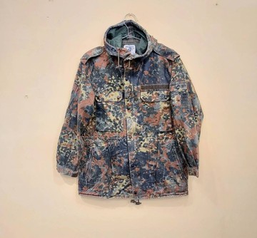 1994年 德國公發 經典迷彩 軍用連帽外套 拉鍊大衣 尺碼 GR2 C款