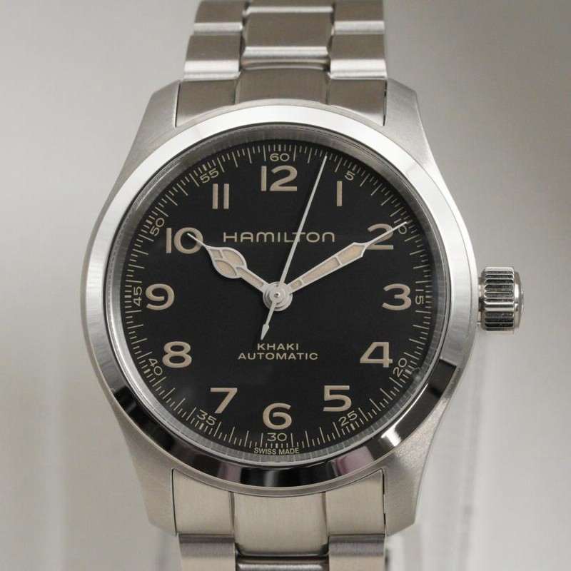 ハミルトン　カーキフィールド　マーフウォッチ　自動巻き腕時計 黒文字盤 ハミルトン カーキフィールド マーフウォッチ 自動巻き腕時計