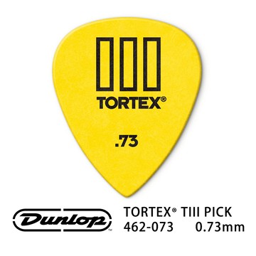 Jim Dunlop Tortex TIII 462R 0.73mm Pick (三片、十片組)【敦煌樂器】