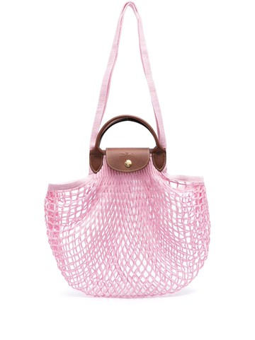 Longchamp - large Le Pliage mesh tote bag - women - pure cotton - One Size - Pink