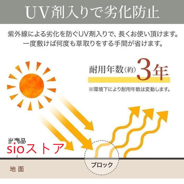 防草シート 2m×100m UV剤入り 人工芝 雑草 芝生 DIY 草 庭 雑草シート ロール 雑草防止シート 砂利 芝 シート 効果 雑草駆除 雑草