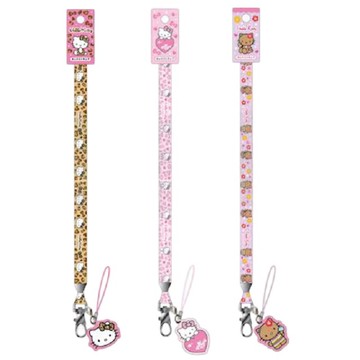 小禮堂 Sanrio 三麗鷗 Hello Kitty 多功能頸繩 (豹紋 澀谷辣妹)