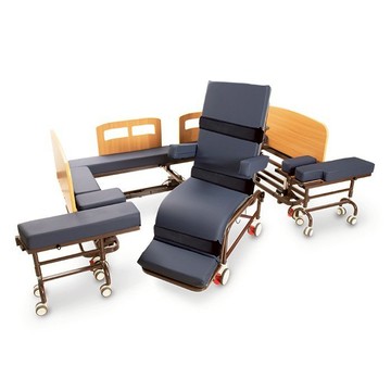 【海夫】名一分離式移位床(未滅菌) 名一生技 泡棉床墊｜電動床結合床椅｜電動升降、可坐、可躺、可移動 (YM2000B)