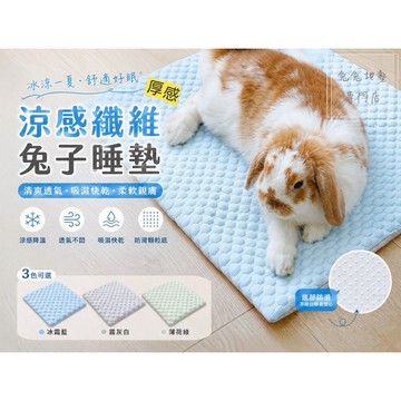 「兔兔地墊專門店」 厚款涼感纖維兔子睡墊🐇 約1.5cm 涼感墊 防滑睡墊 天竺鼠 龍貓 倉鼠 小動物睡墊 夏季涼墊