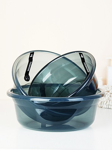 銳博加厚透明洗臉盆家用塑料洗衣盆女學生宿舍面盆大小號洗菜盆子